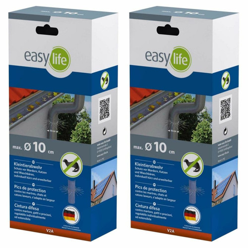 Easy Life - Protection contre martres en acier inoxydable (Lot de 2). Easy Life  - Engrais & entretien Arbres & arbustes