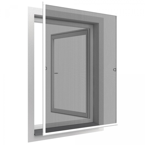 Easy Life -Moustiquaire cadre aluminium sans perçage 120 x 140 cm Basic. Easy Life  - Moustiquaire Fenêtre