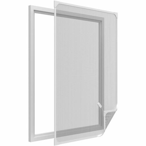 Easy Life - Moustiquaire avec cadre magnétique pour fenêtre blanc max 100x120 cm. Easy Life  - Menuiserie