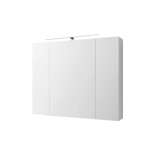 Ecd Germany - Armoire de toilette salle de bain avec miroir et LED 90,4x72x15 cm ML-Design® - meuble bas salle de bain Blanc