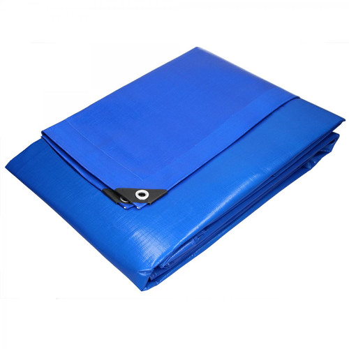 Ecd Germany - Bâche de couverture étanche protection en PE avec oeillets 4x6 m 180 g/m² bleu Ecd Germany  - Accessoires parasol