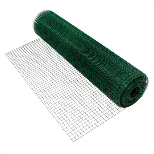 Ecd Germany - Grillage maille de jardin vert clôture fil volière flexible 0,9 mm 25x25 mm 25m - Sécurité et  alarme piscine