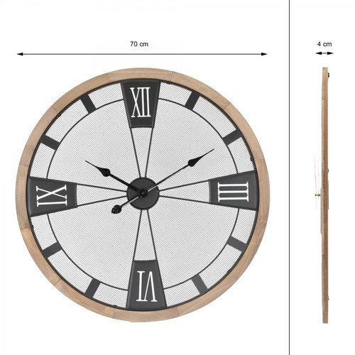 Horloges, pendules Horlage murale XXL moderne en métal design antique vintage de salon Ø 70 cm