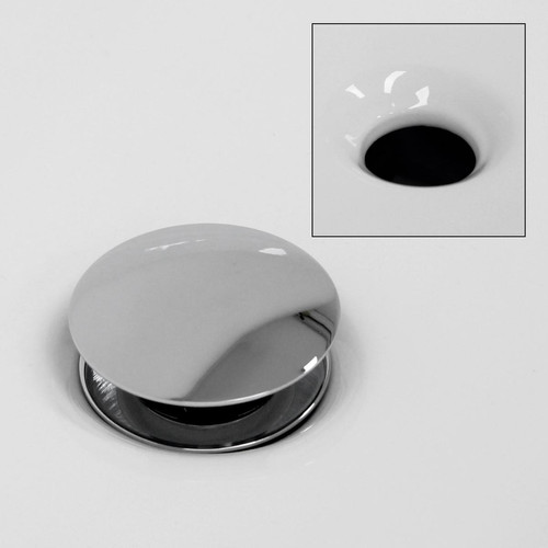Ecd Germany lavabo 600x420x145 mm en céramique, y compris kit de vidange sans trop-plein