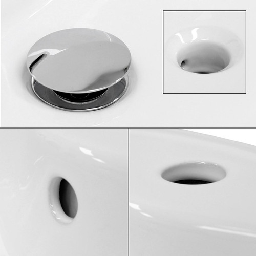 Lavabo Lavabo en céramique blanc vasque a poser rond évier moderne toilette 460x155mm