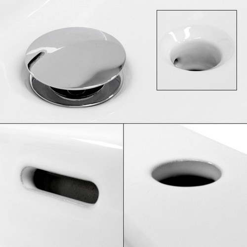 Lavabo Lavabo vasque salle de bain céramique suspendu/à poser rectangulaire 605x365 mm
