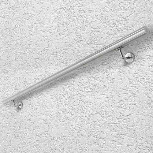 Ecd Germany - Main courante escalier en acier inoxydable rampe barre appui rambarde 150 cm Ecd Germany  - Menuiserie intérieure