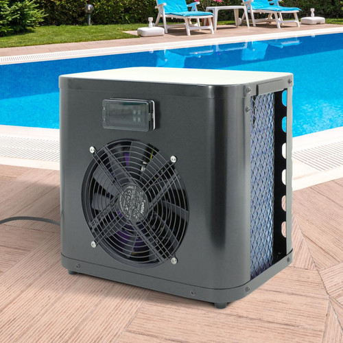 Ecd Germany - ML-Design Pompe à chaleur piscine Mini air chauffage échangeur chaleur noir 4 kW - Pompe à chaleur