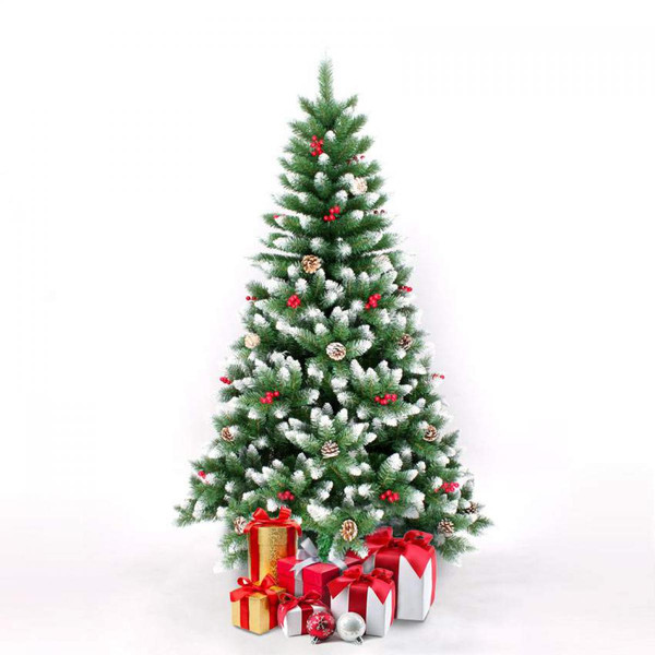 Sapin de Noël Eco-Xmas Sapin de Noël artificiel 180 cm avec décoration Bergen