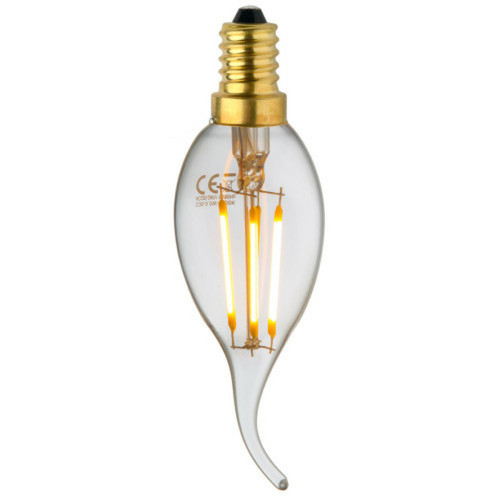 Magneticland - Ampoule Lampe C35 E14 "Coup de Vent'' LED Filament droits 4W classique verre clair Magneticland  - Ampoules LED