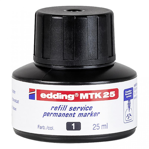 Edding - Recharge pour marqueur permanent Edding E21 25 ml - Noir Edding  - Mobilier de bureau