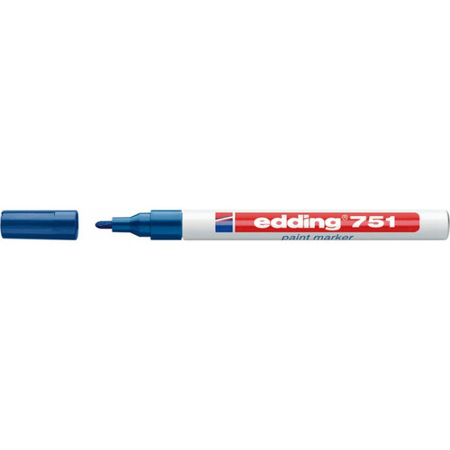 Edding - Marqueur. 751 bleu Edding Edding  - Pointes à tracer, cordeaux, marquage Edding