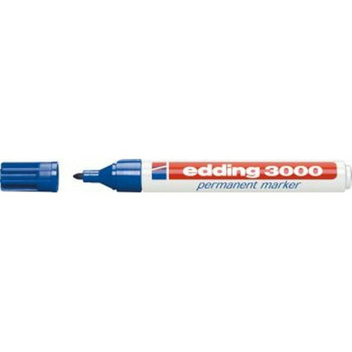 Edding - Marqueur permanent 3000 bleu edding 1 PCS Edding  - Pointes à tracer, cordeaux, marquage