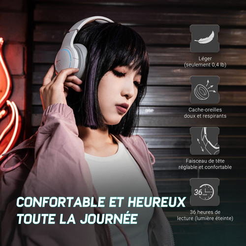 Ecouteurs intra-auriculaires HECATE by Edifier G2BT Casque de jeu Bluetooth, blanc