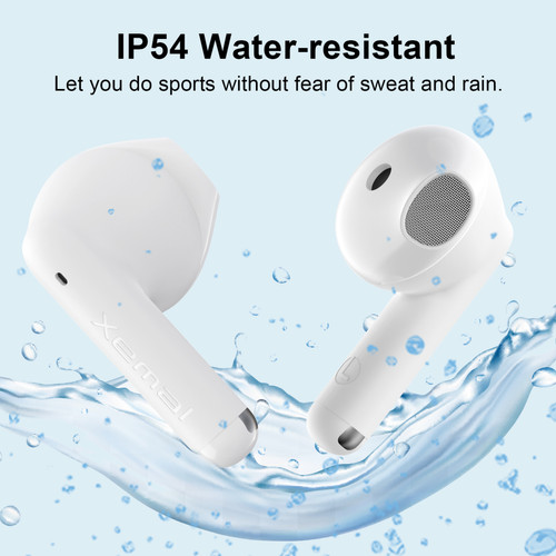 Edifier Écouteurs sans fil Edifier X2 True, écouteurs Bluetooth avec 28 heures de lecture, appels cristallins, légers pour le sport, blanc