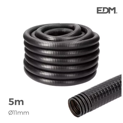 Edm - Gaine Électrique ICTA Ø16mm Noir Usage Extérieur 5m Edm  - Fils et câbles électriques