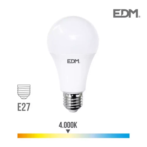 Edm - Ampoule LED E27 24W Ronde A70 équivalent à 200W - Blanc Naturel 4000K Edm  - Ampoules