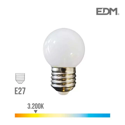 Edm - Ampoule LED E27 1,5W Ronde équivalent à 15W - Blanc Chaud 3000K Edm  - Ampoule e27 15w