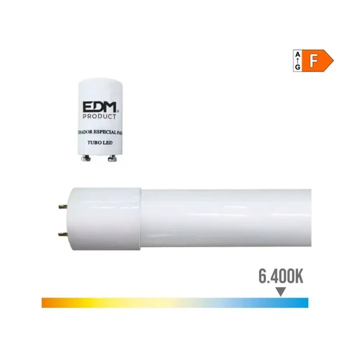 Edm - Tube LED T8 90, 2,6cm 14W 1080lm - Luz fría Edm  - Ampoules