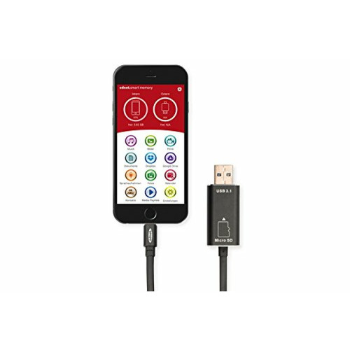 Ednet Ednet Cordon de Charge avec Extension de Mémoire Intelligente iOS iPhone/iPad