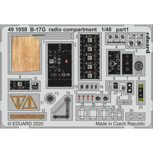 Eduard - B-17G radio compartment for HKM - 1:48e - Eduard Accessories Eduard  - ASD