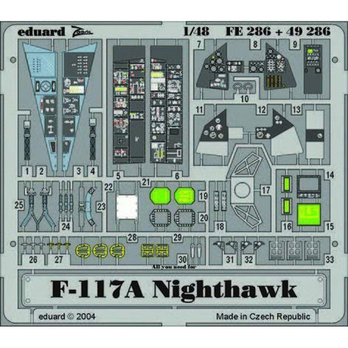 Eduard - F-117A Nighthawk für Tamiya Bausatz- 1:48e - Eduard Accessories Eduard  - Accessoires et pièces