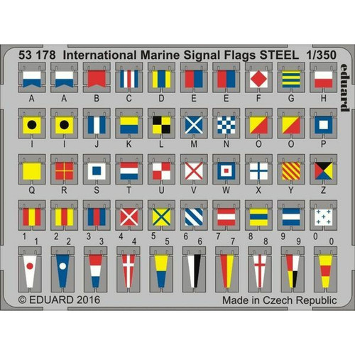 Eduard - International Marine Signal Flags STEEL - 1:350e - Eduard Accessories Eduard  - Jeux & Jouets
