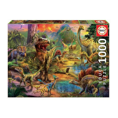 Educa - EDUCA Puzzle 1000 pieces - Terre De Dinosaures Educa  - Educa