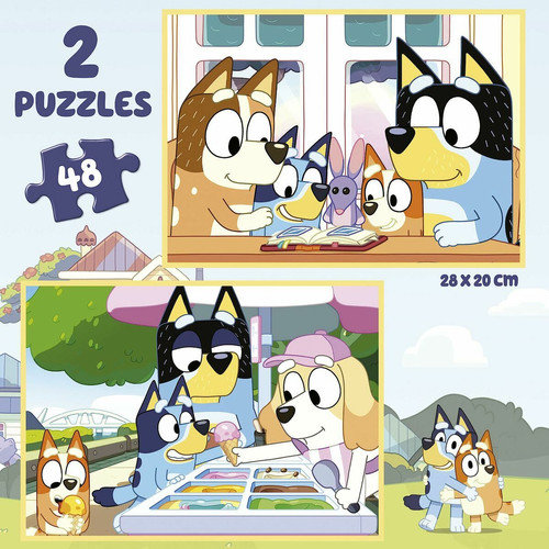 Educa Set de 2 Puzzles Educa Bluey 48 Pièces