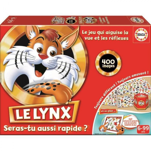 Educa - EDUCA Le Lynx 400 Images avec Application Educa  - Jeux de société Educa