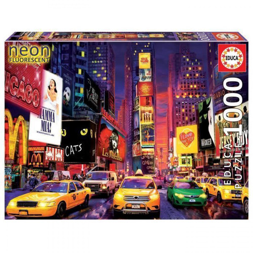 Educa - EDUCA - Puzzle - 1000 NEON TIMES SQUARE, NEW YORK Educa   - New york times