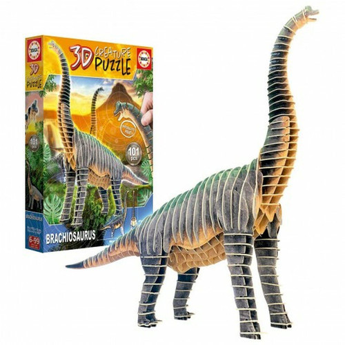 Educa - Puzzle Educa Brachiosaurus 3D Educa  - Bonnes affaires Puzzles 3D