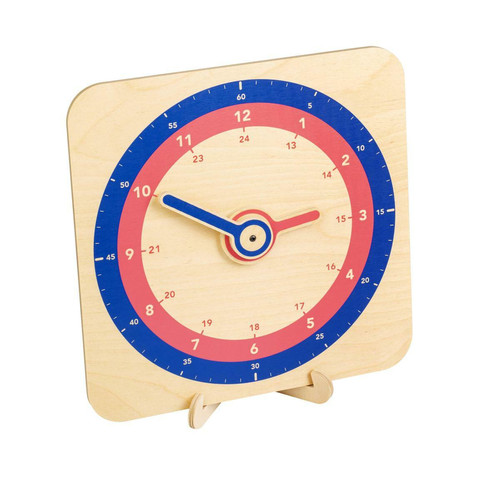Educo - Apprendre Les Mathématiques - Horloge 24h  - jeu Montessori Educo  - Jeux de société