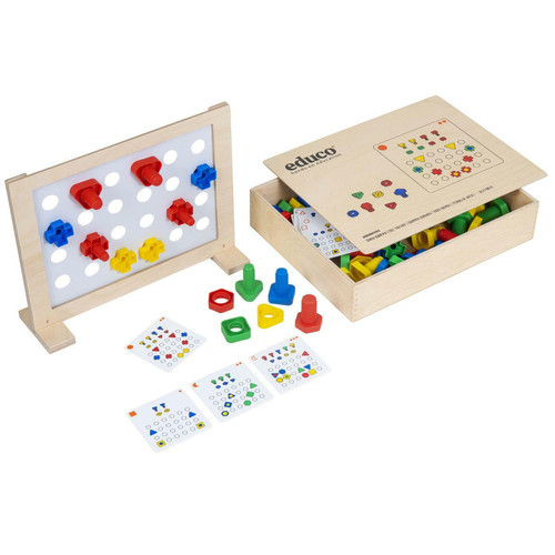 Educo - Apprendre les mathématiques - Visser ensemble - jeu Montessori Educo  - Jeux de société