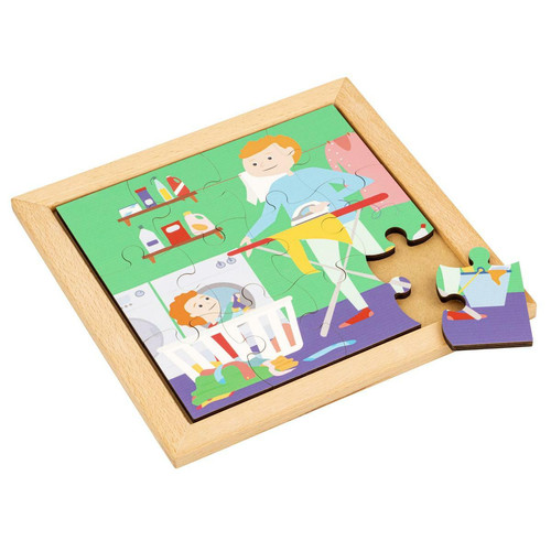 Educo - Puzzle en Bois - pour tout-petit - la lessive - jeu Montessori Educo  - Tout jeux animaux