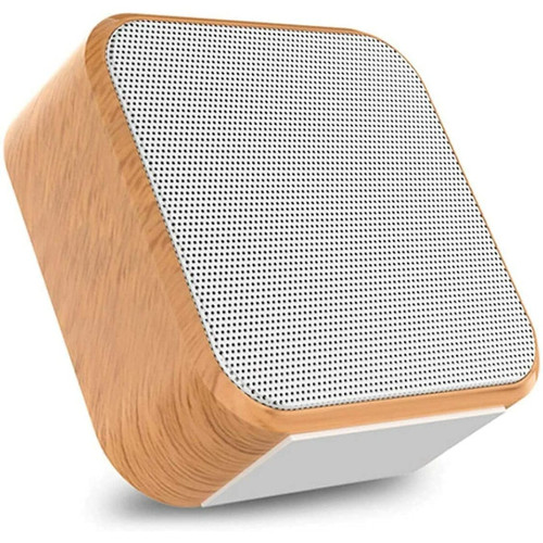 El Contente - Haut-parleur à grain de bois Haut-parleurs carrés sans fil Bluetooth portables El Contente  - Sonorisation