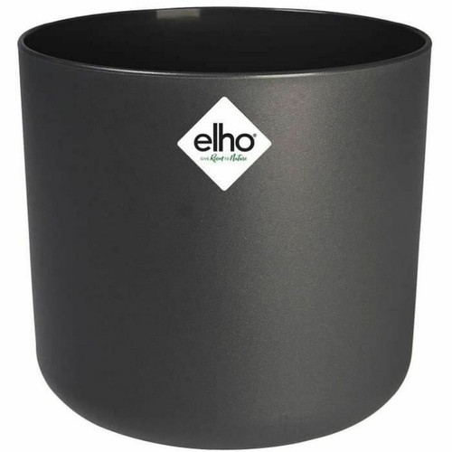 Elho - Pot Elho 24,7 x 24,7 x 23,3 cm Noir Anthracite polypropylène Plastique Rond Elho  - Elho