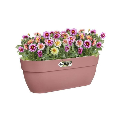 Elho - ELHO - Pot de fleurs - Vibia Campana Easy Hanger Large - Rose Poussiere - Balcon extérieur - L 24.1 x W 46 x H 26.5 cm Elho  - Pot de fleur exterieur