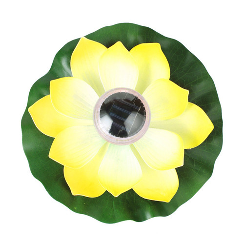 Elixir - Lotus Light, bougies flottantes sans flamme, lampe de nuit étanche Lily Light Flower jaune Elixir - Eclairage solaire