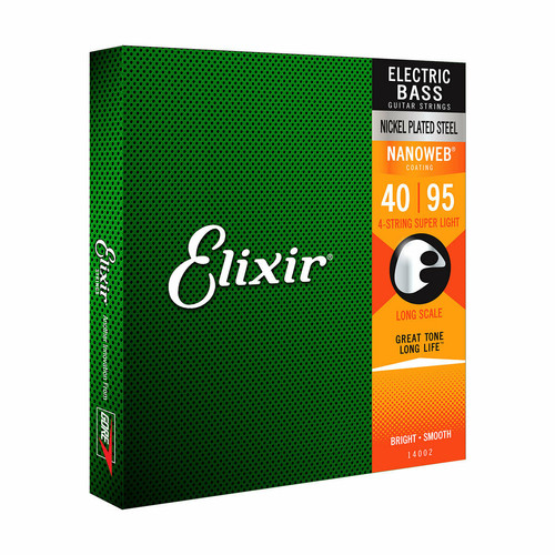 Elixir - 14002 Nanoweb 40/95 Bass Extra Light Elixir Elixir  - Cordes