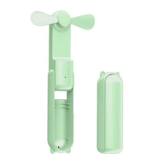 Elixir - Petit ventilateur portatif pliant portatif extérieur-mini ventilateur rechargeable USB vert Elixir  - Elixir