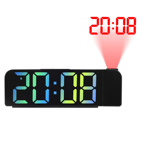 Elixir - Réveil numérique Réveil à projection simple LED grand affichage de police style d'horloge électronique2 - Grande horloge murale Réveil