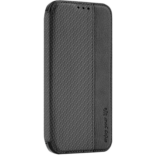 Elixir - Étui pour téléphone, étui portefeuille en cuir avec fentes de crédit, compatible avec iPhone 14 Pro Max noir Elixir  - Elixir