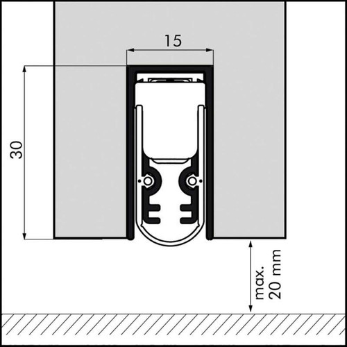 Bas de porte accoustique soundproof - Longueur : 828 mm - ELLEN ELLEN