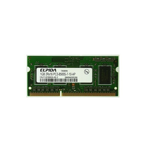 Elpida - 1Go RAM PC Portable SODIMM Elpida EBJ11UE6BASA-AE-E DDR3 PC3-8500S 1066MHz CL7 Elpida  - Occasions RAM PC