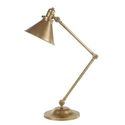 Elstead Lighting - 1 lampe de table lumineuse en laiton vieilli, E27 Elstead Lighting  - Lampes à poser