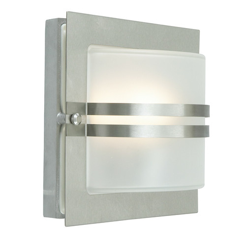 Elstead Lighting - Applique murale extérieure à 1 lumière en acier inoxydable IP65, E27 Elstead Lighting - Luminaires Gris