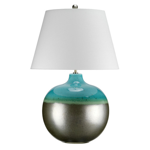 Elstead Lighting - Lampe de table 1 lumière graphite, turquoise, E27 Elstead Lighting  - Lampe turquoise
