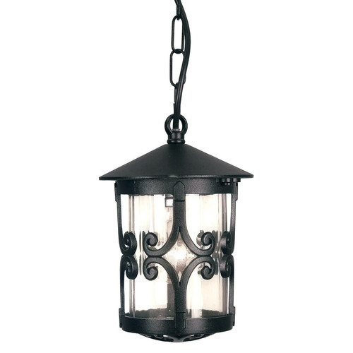 Elstead Lighting - Lanterne de plafond extérieure à 1 ampoule noire, E27 Elstead Lighting  - Applique, hublot