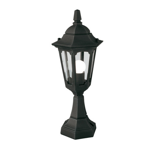 Elstead Lighting - Lanterne sur piédestal d'extérieur à 1 lumière noire IP44, E27 Elstead Lighting  - Borne, potelet